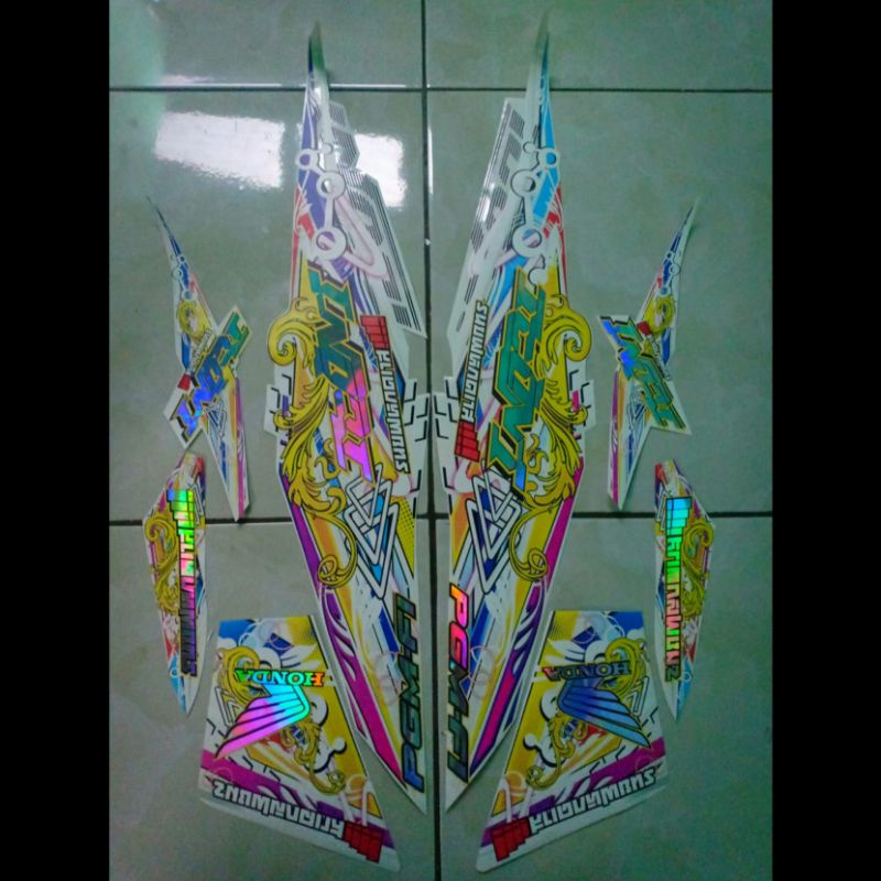 striping tranparan hologram beat fi 2013 sampai 2015