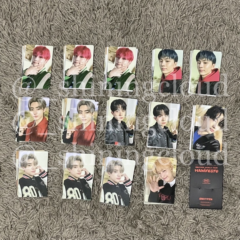 ENHYPEN - Trading Card Set Manifesto Concerts Goods Spc Photocard Special PC Sunghoon Jake Niki Jung