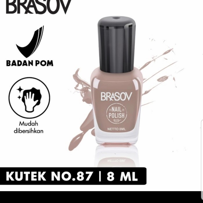 BRASOV Nail Polish Kutek Nude 8ML