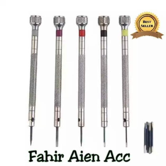 Alat Service Jam Tangan/Obeng Set Jam Tangan Free Mata Obeng Cadangan