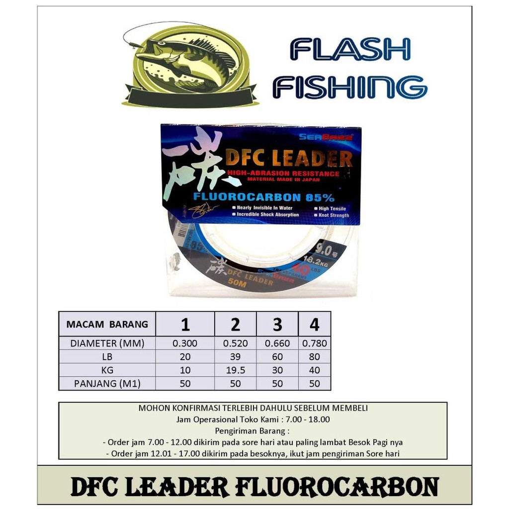 DFC LEADER FLUROCARBON SENAR PANCING