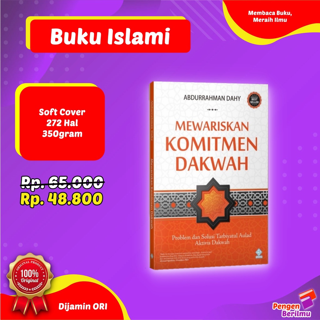 Jual Buku Mewariskan Komitmen Dakwah 100 Buku Original Buku Bacaan Islami Soft Cover By 