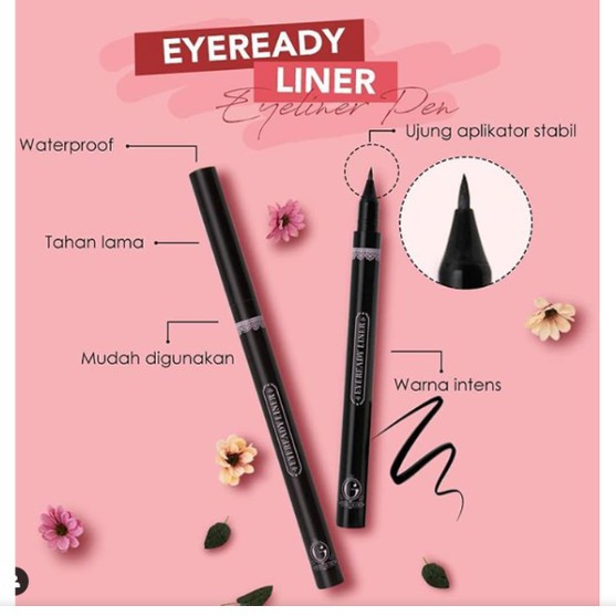 Madame Gie Eyeready Liner - Make Up Eyeliner Pen Black Waterproof