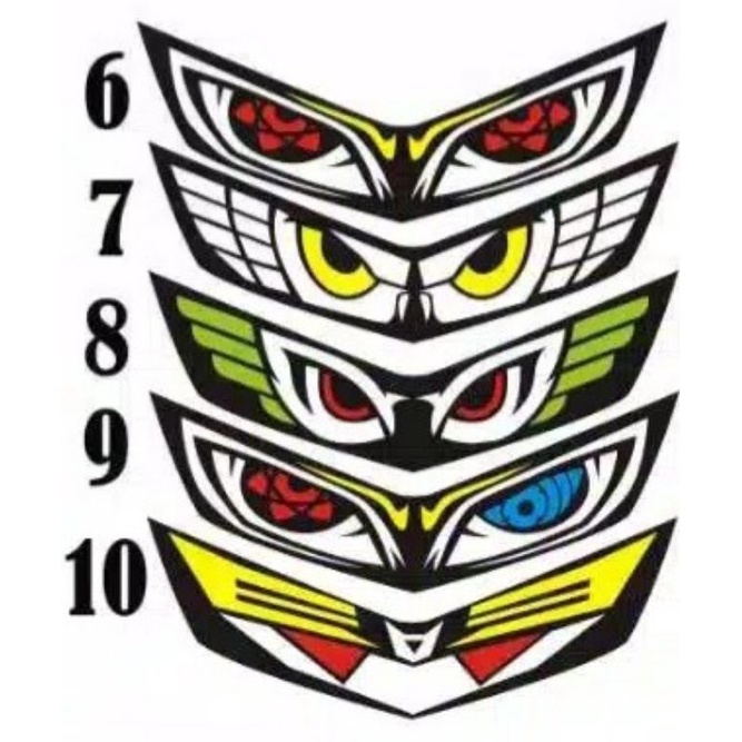 STICKER VARIASI MATA ELANG LAMPU ALL NEW NMAX 2020 BISA BAYAR COD