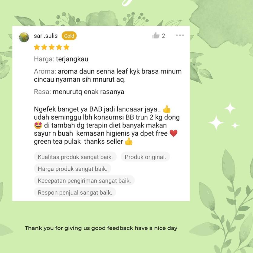 

HOT SALE|LR11|[BUY 1 GET 1 FREE] Promo Terbatas Herbasen Senna Tea Teh Celup Daun Jati Cina Detox Diet Organik