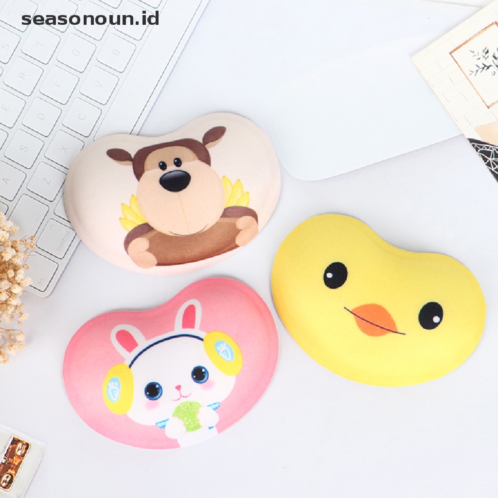 (seasonoun) Mouse Pad Silikon Dengan Bantalan Pergelangan Tangan Untuk Komputer Desktop