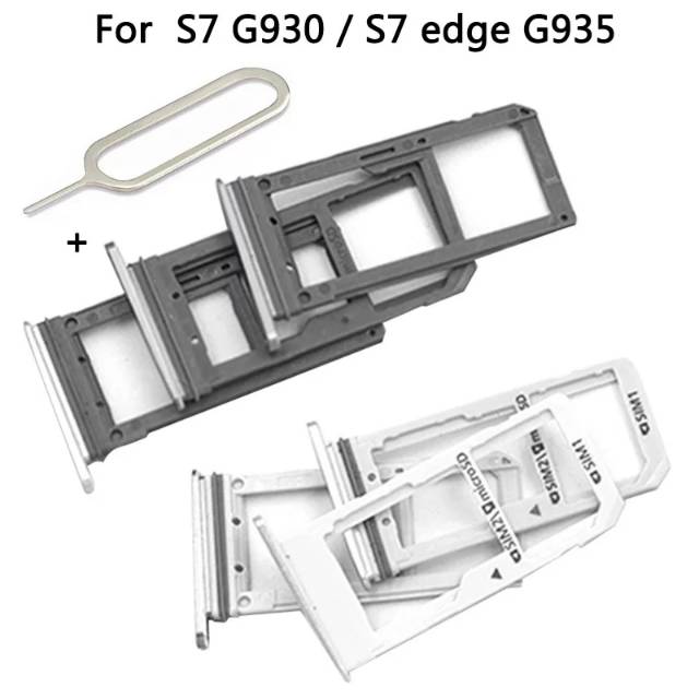 Sim tray dudukan sim Samsung Galaxy S7 G930, S7 edge G935 dual sim