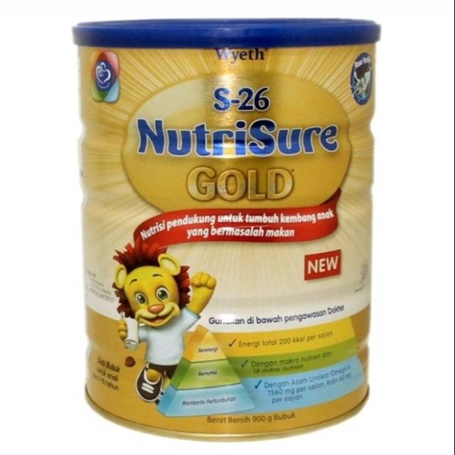 Susu S26 Nutrisure Gold 900 gr Vanila Kaleng 900gr