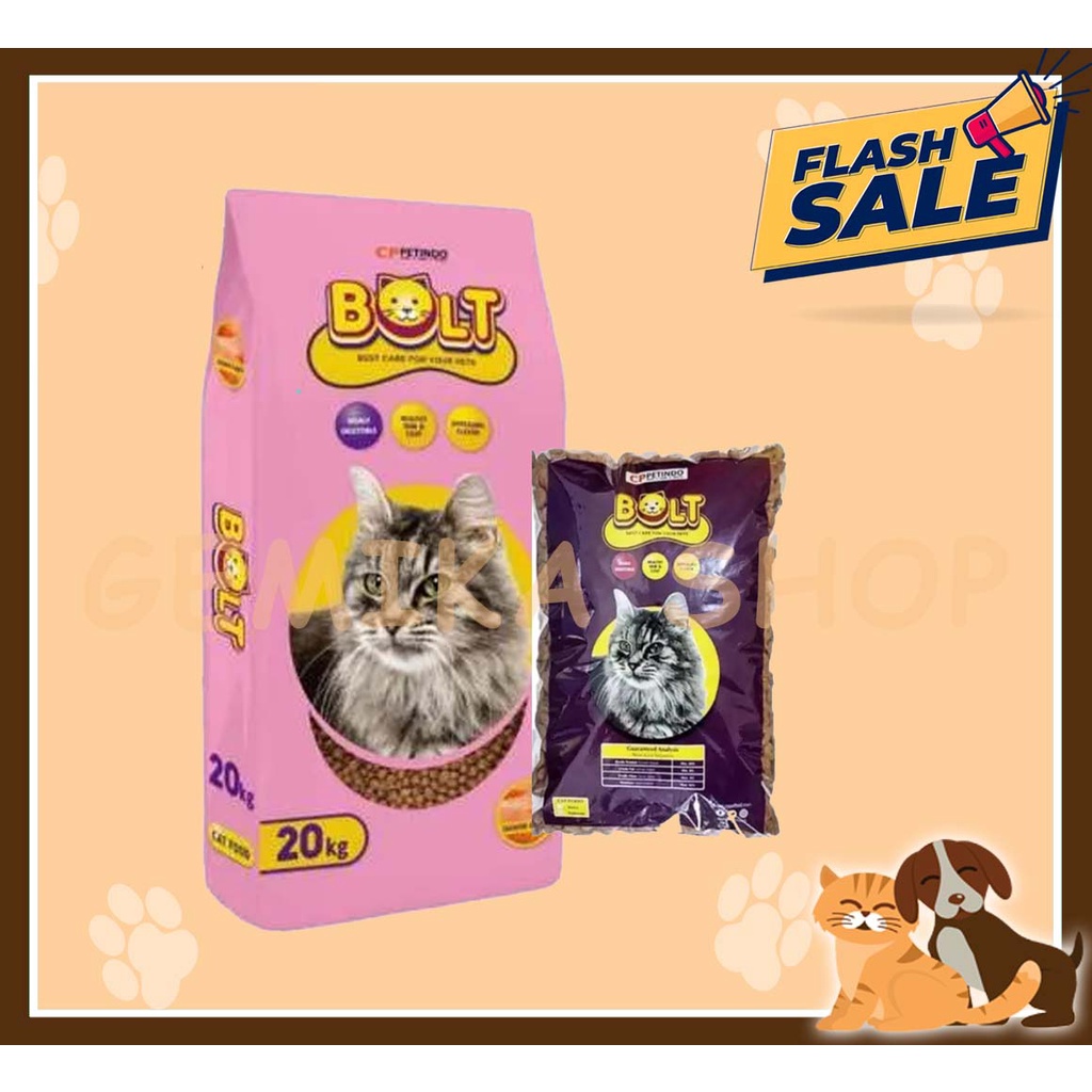 Makanan Kucing Bolt 1kg Repack