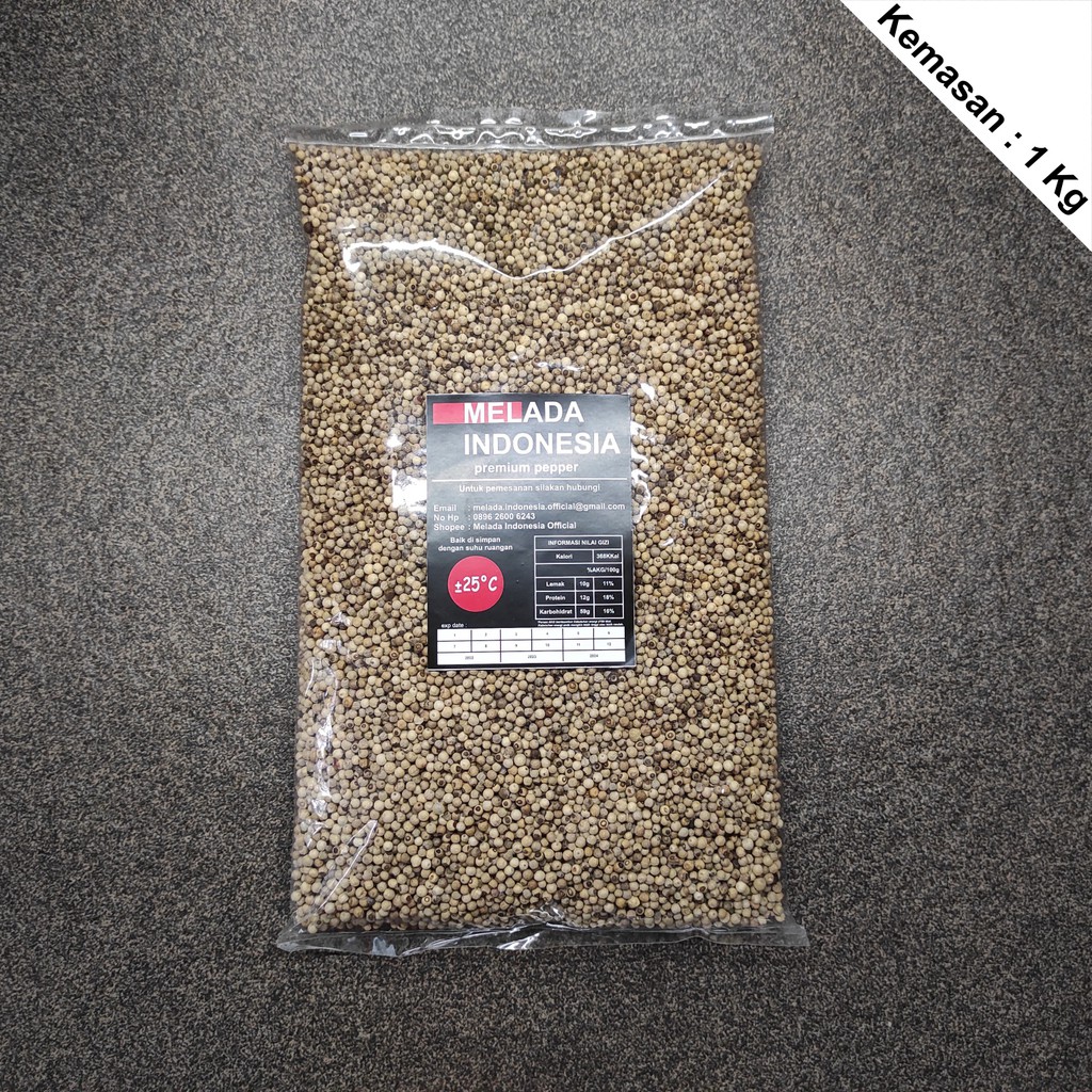 

Merica / Lada Putih Bijian (White Pepper Ground) 1Kg