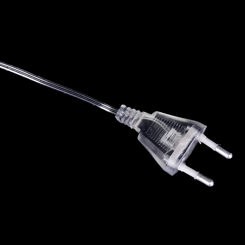 {LUCKID}3M EU Plug Extender Transparent Wire for Christmas LED String light Garden Decor