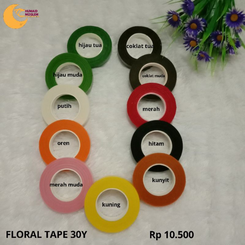 Floral tape 30 yard warna
