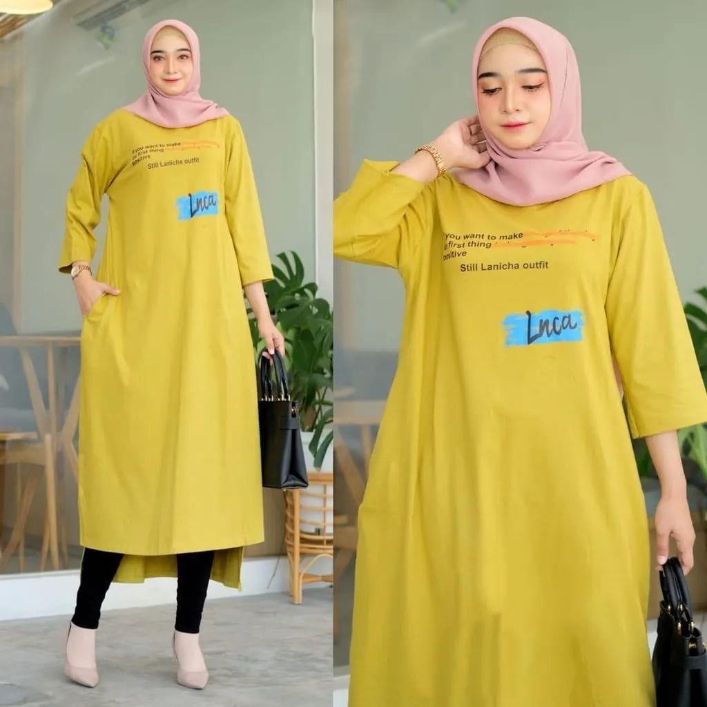 NICHA MIDI DRESS / DRESS MUSLIM / DRESS WANITA / DRESS KEKINIAN