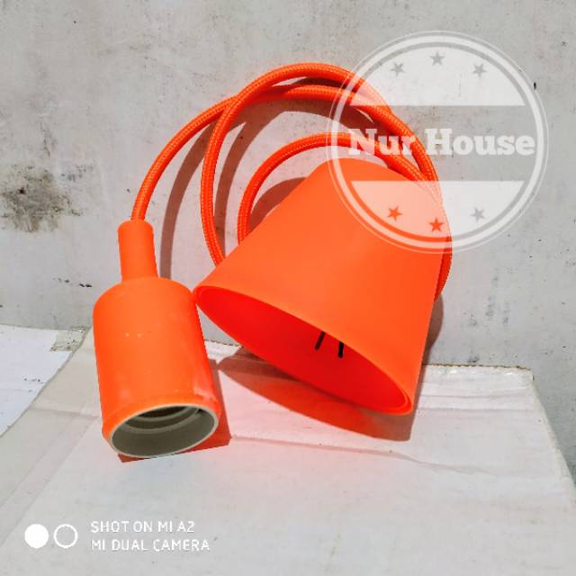 lampu gantung fiting karet minimalis retro modern pendant lamp