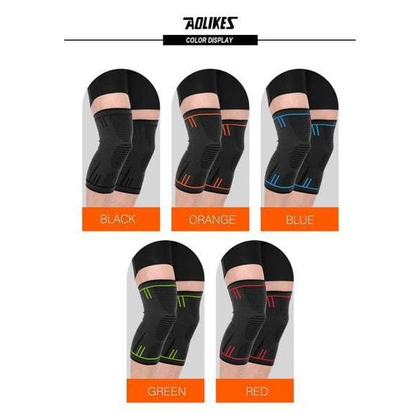 1 Pcs AOLIKES 7723 Kneepad Knee Support Sleeve Guard Protector Knee Pad Deker Pelindung Lutut Kaki