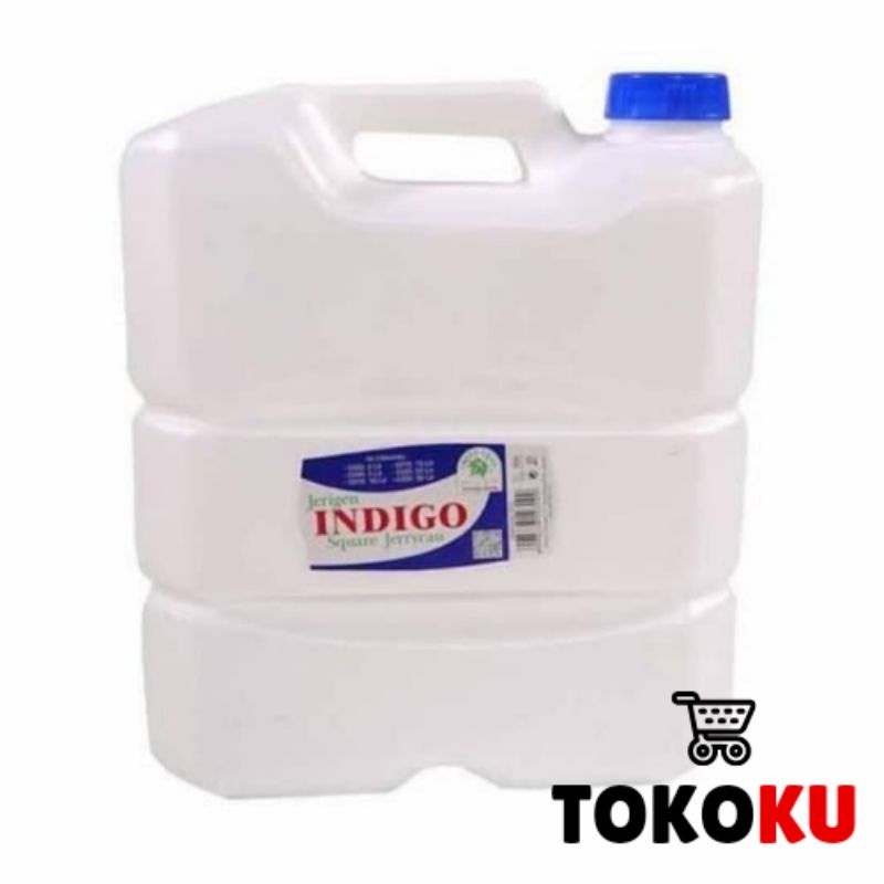 JERIGEN 10 LITER GREEN LEAF/KOMPAN PLASTIK 10 LITER INDIGO GREEN LEAF