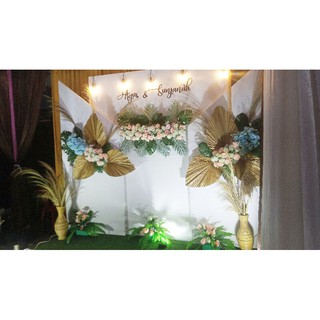 Jual Sewa Pelaminan Papan Backdrop Triplek Backdrop Panel Pelaminan