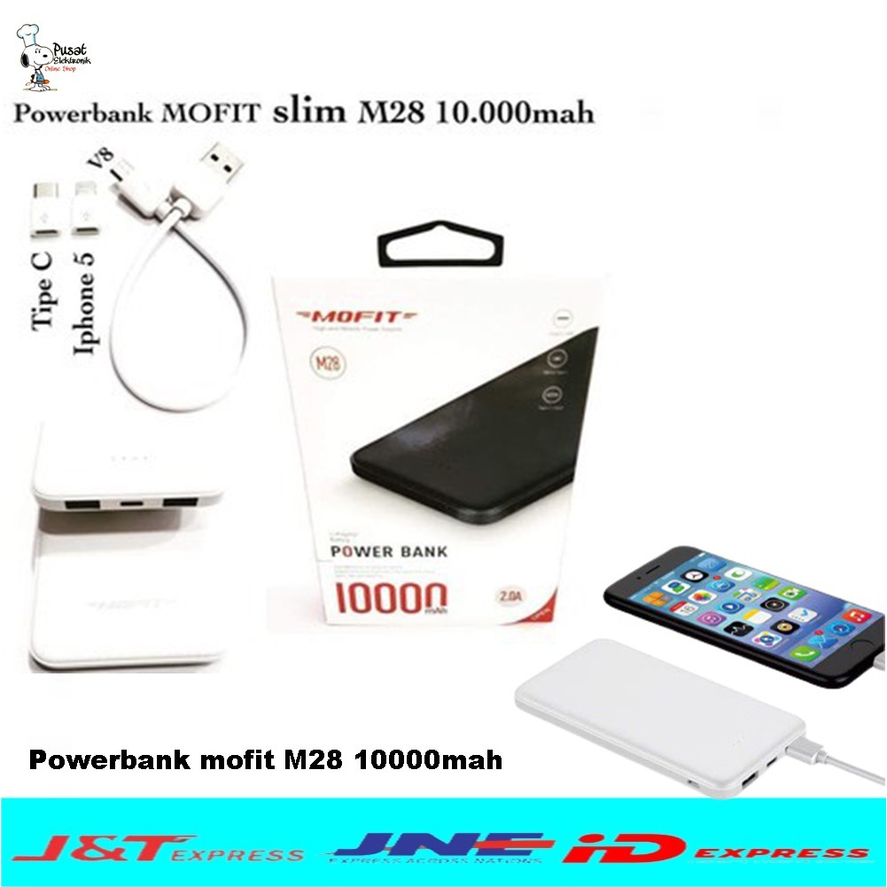 Powerbank mofit M28 10000mah ORIGINAL