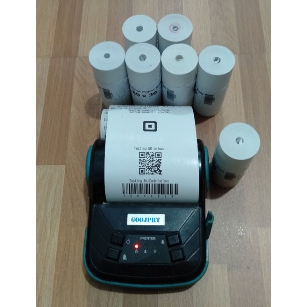 

Kertas thermal 80x30 struk kasir coreless printer 80mm 10 roll