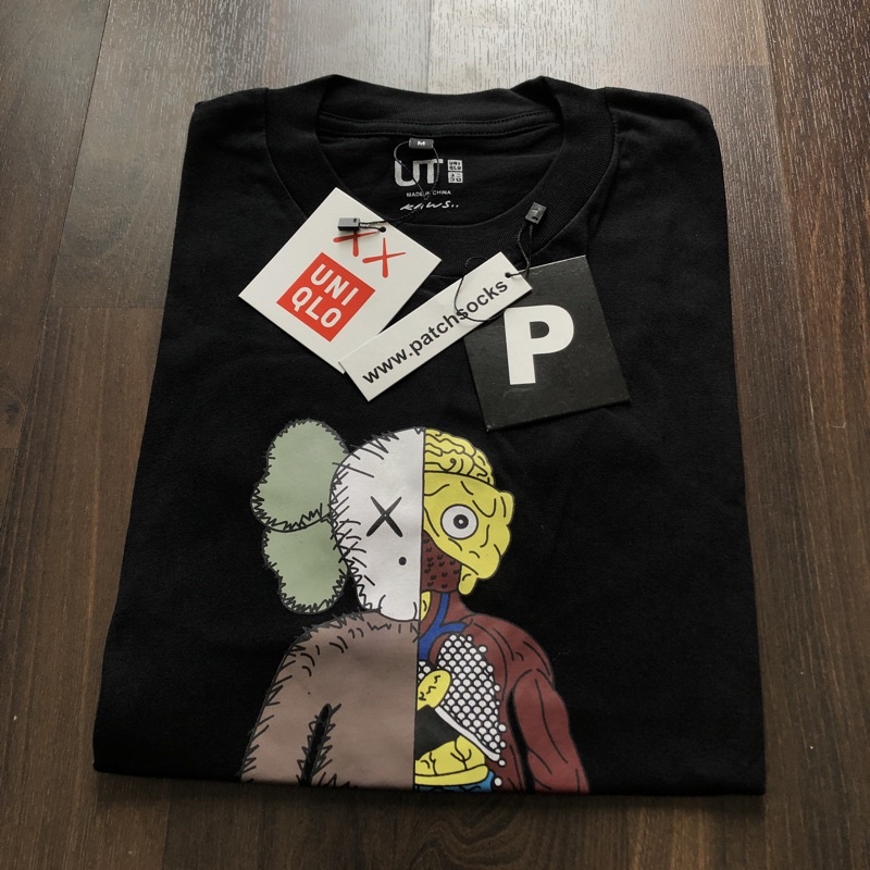 KAOS UNIQLO | BAJU UNIQLO | TSHIRT UNIQLO OVERSIZE-Antomy hitam