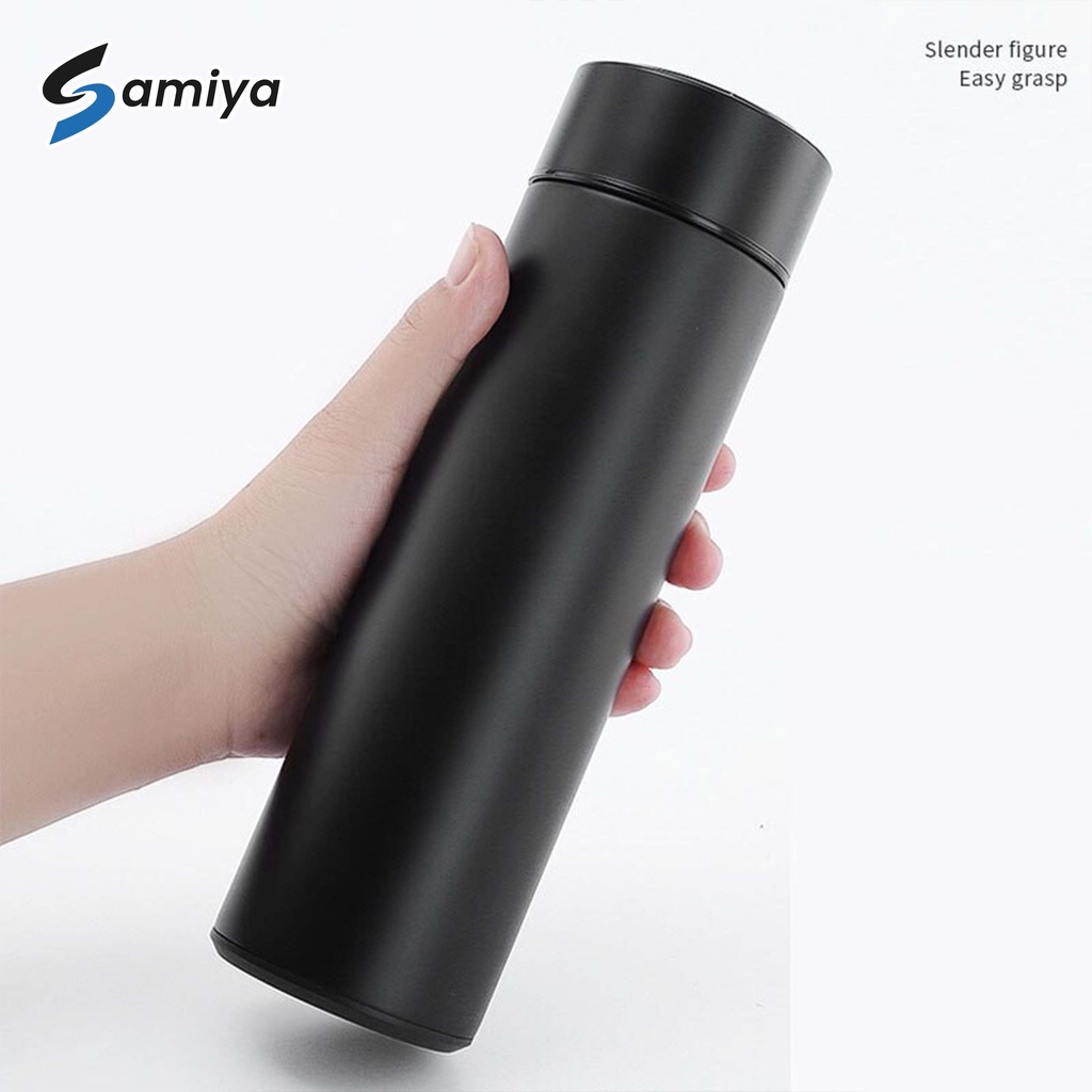 tumbler thermos stainless smart temperature LED cup 500ml / termos thermometer botol vacuum minuman ( menerima custom LOGO )