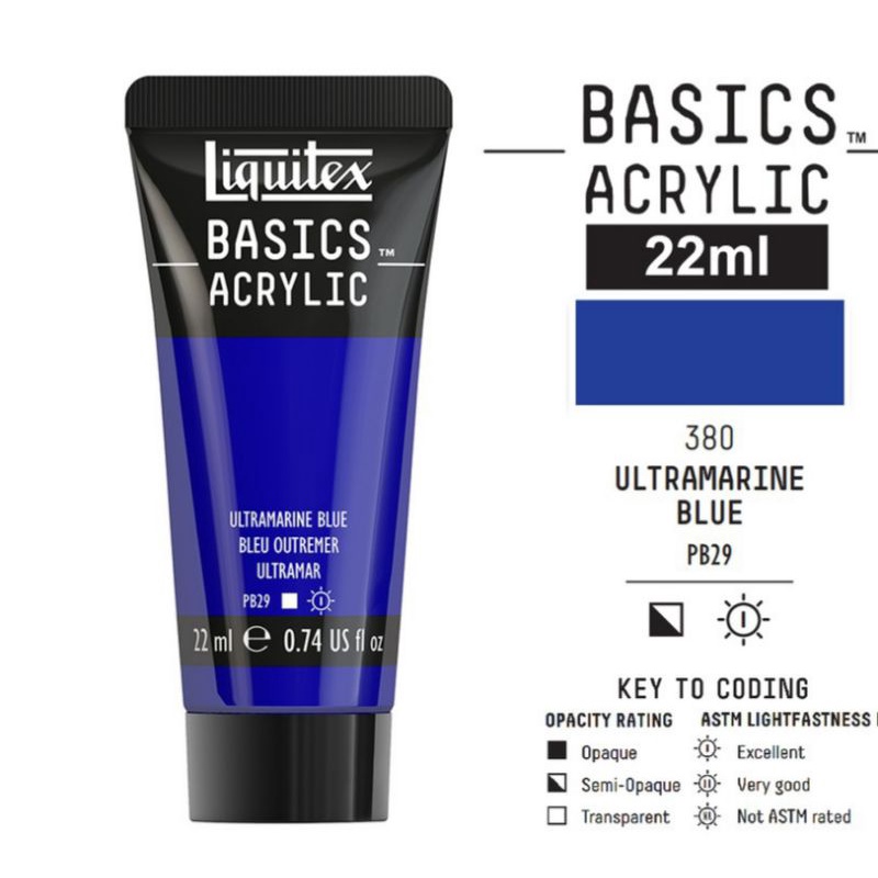 

LIQUITEX BASICS ACRYLIC 22 ML ULTRAMARINE BLUE