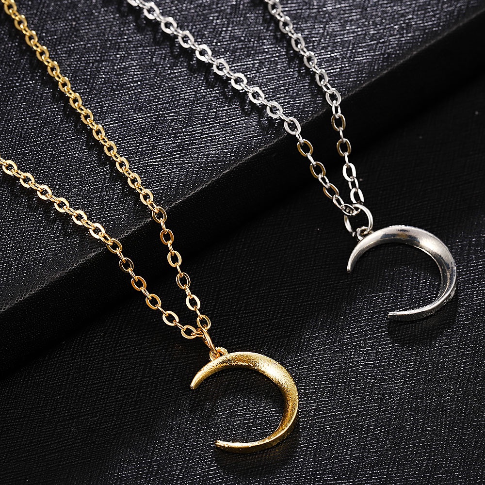 Korean version of simple temperament cold wind wild moon clavicle chain 210807