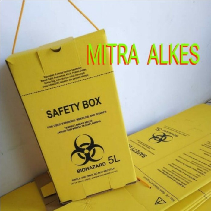 Safety Box 5 Liter. Safety Box 5 L. Tempat Sampah Medis 5 Liter. Sefty Box. Box Sampah Medis 5 Liter