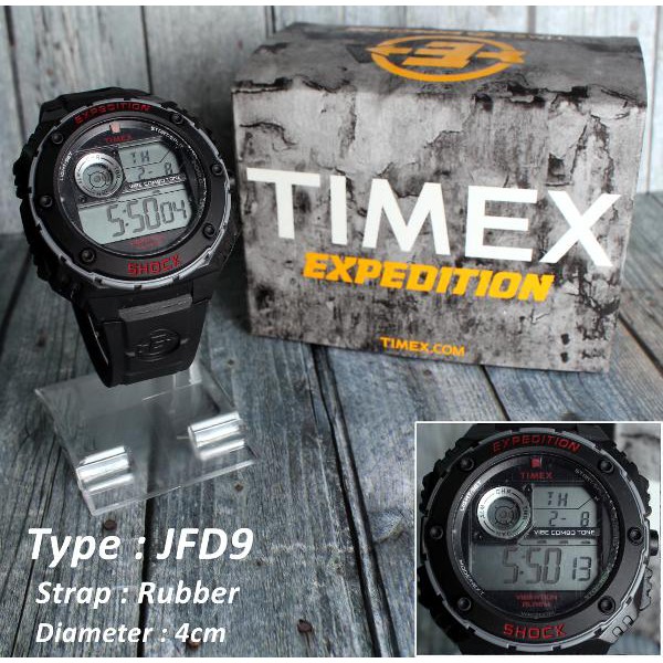 BEST SELLER  Jam Tangan Pria / Cowok Digital Expedition Hitam (JFD9)