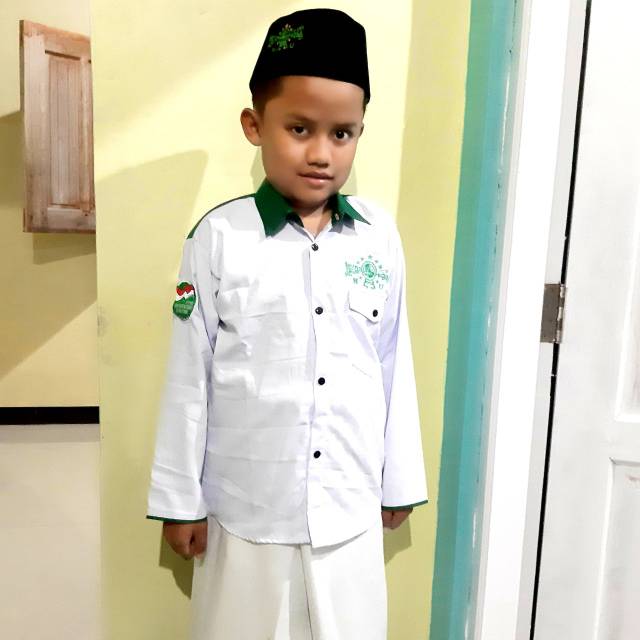  BAJU  KOKO MUSLIM ANAK HARI SANTRI NASIONAL  BAJU  KOKO NU 