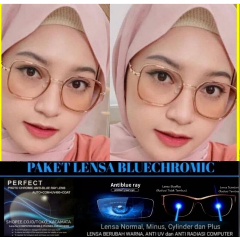 KACAMATA PAKET LENSA BLUERAY+PHOTOCROMIC / KACAMATA 2109