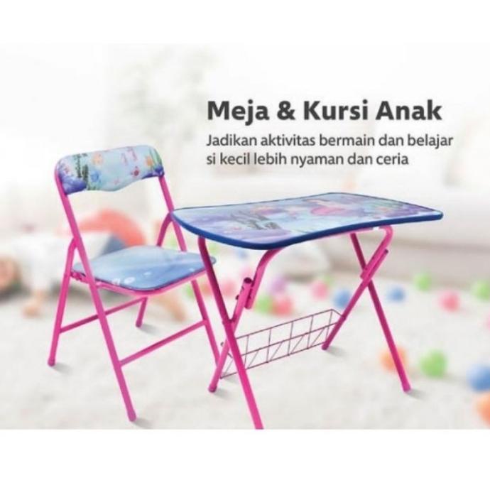Ace Soleil Set Kursi Meja Anak Meja Belajar Anak Meja Lipat Ovboardgpro