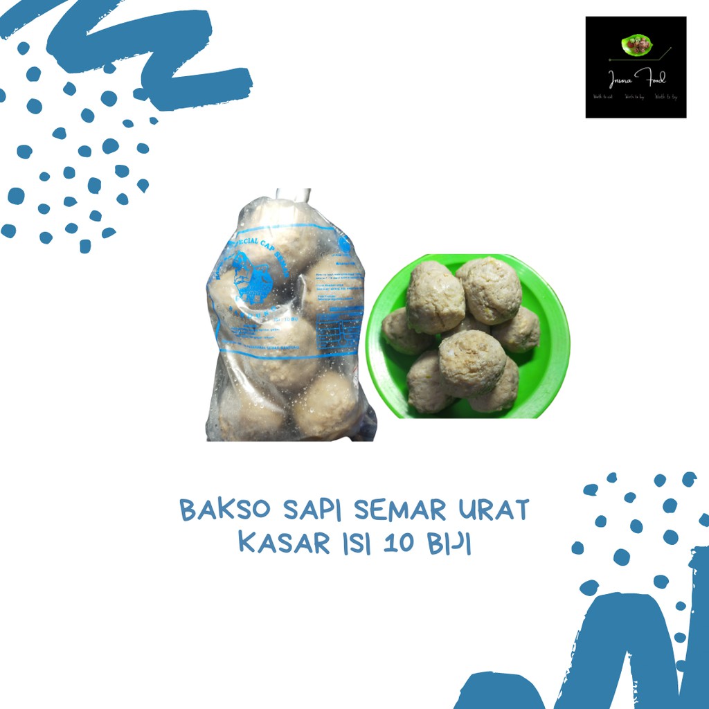 

BAKSO SAPI SEMAR/ BAKSO URAT BESAR ISI 10 BIJI