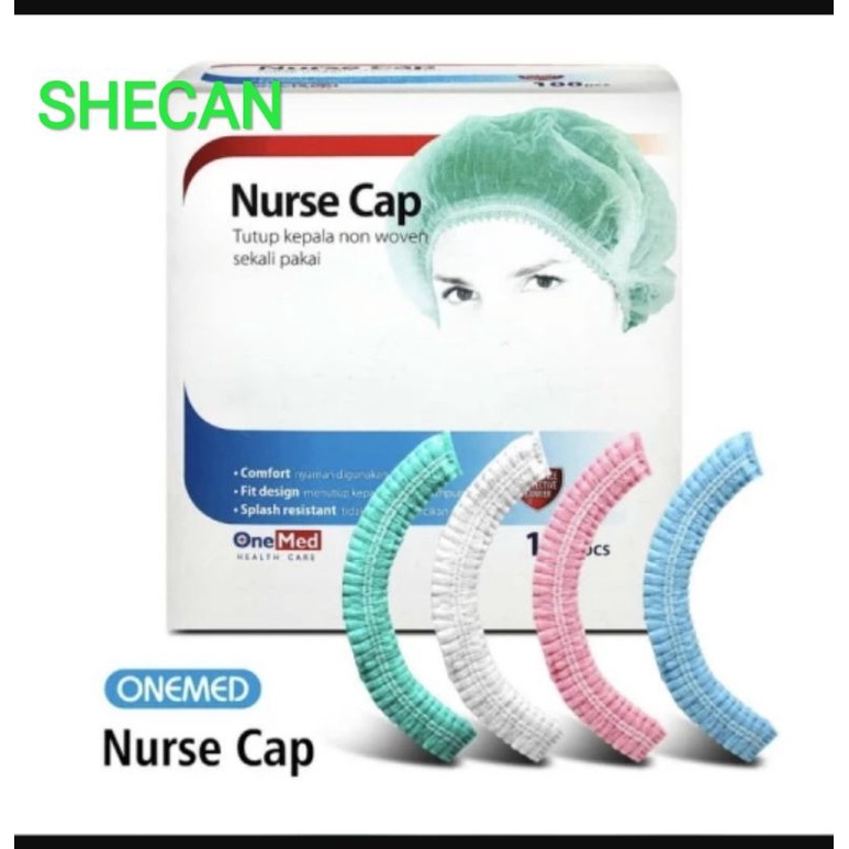 NURSE CAP ONEMED ISI 100 PCS / NURSE  CUP ONEMED / HAIR NET