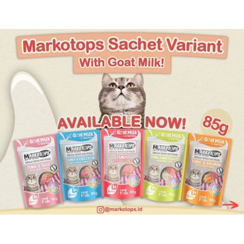 Markotops Pouch Adult&amp;Kitten 85 gr