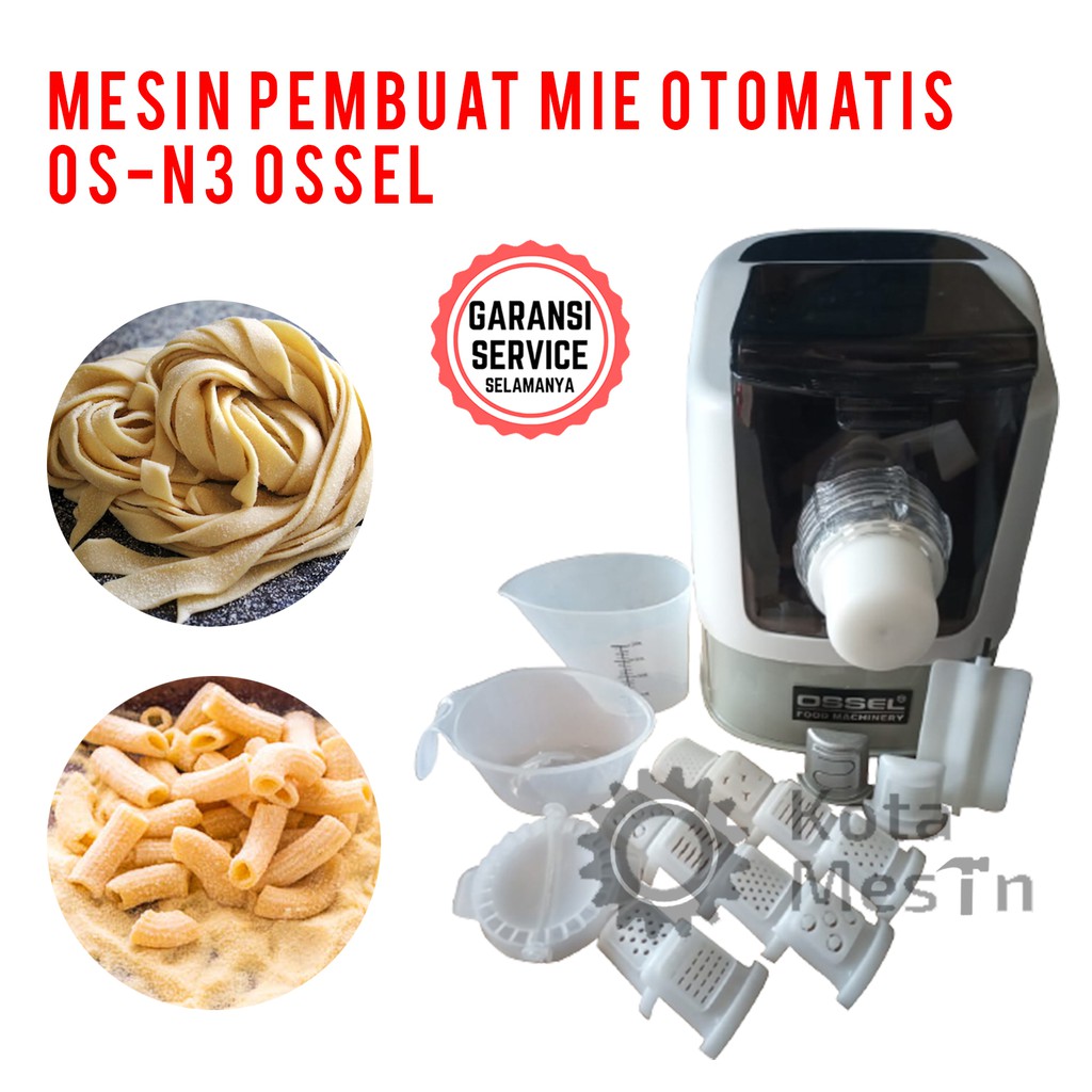 MESIN PEMBUAT MIE & PASTA OTOMATIS OS-N3 OSSEL GILINGAN MIE OTOMATIS