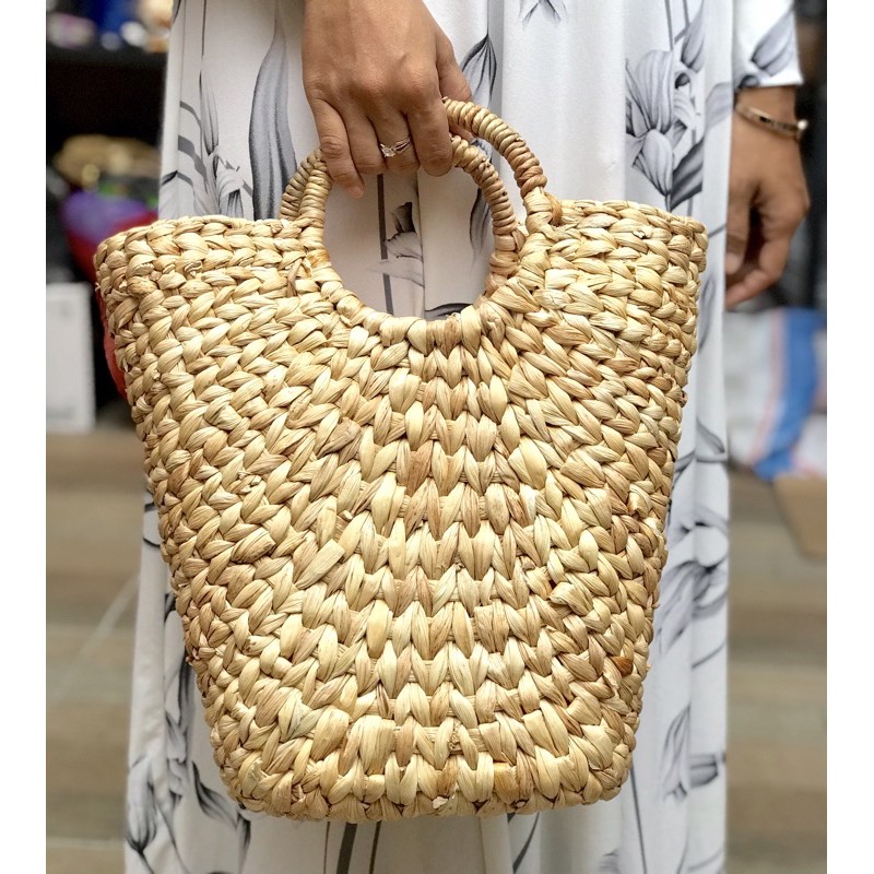 tas enceng kerucut cantik