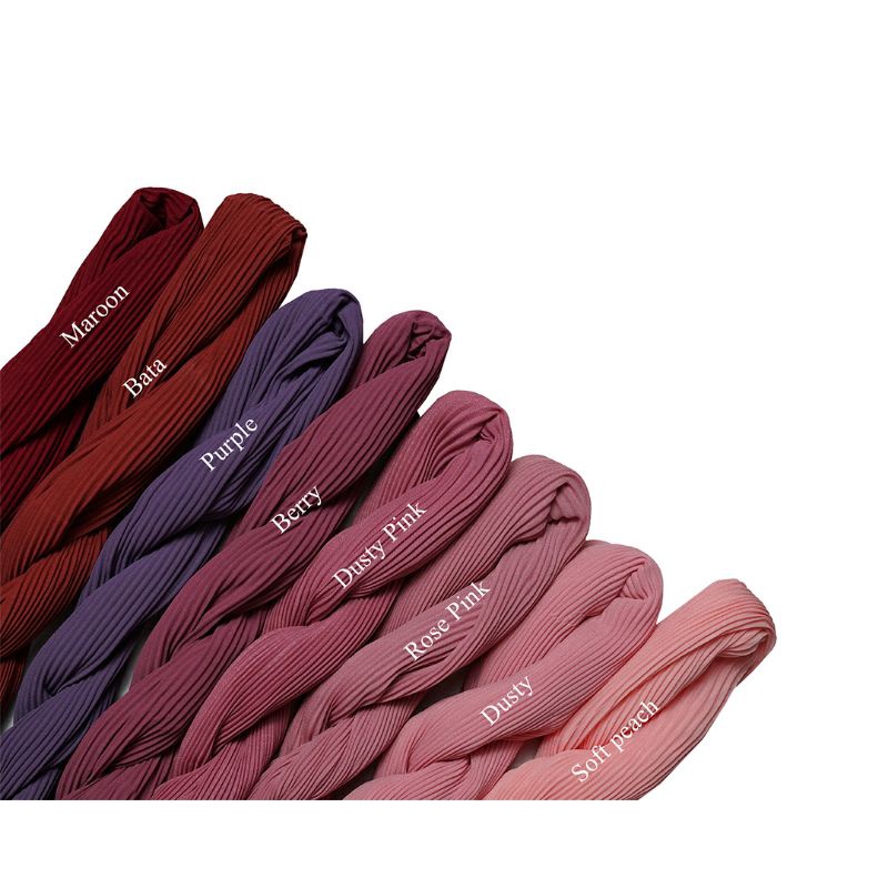Hijab Segiempat Bella Plisket Lidi/PLEATS SQUARE-8
