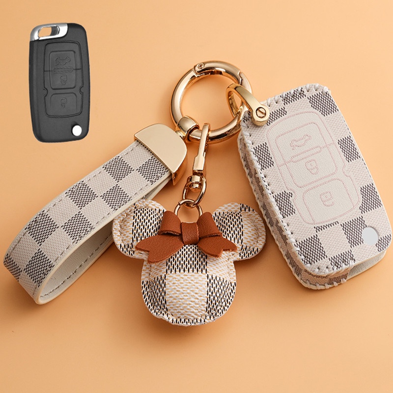 For Proton X50 X70 Remote Key Case Leather Case Keychain