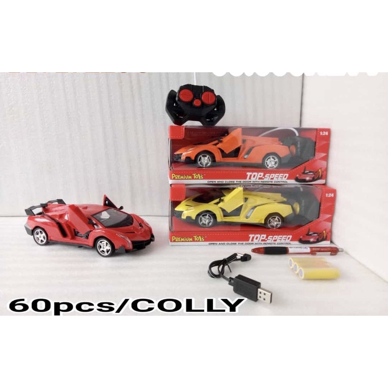 mainan mobil remote control rc top speed lamborghini charger