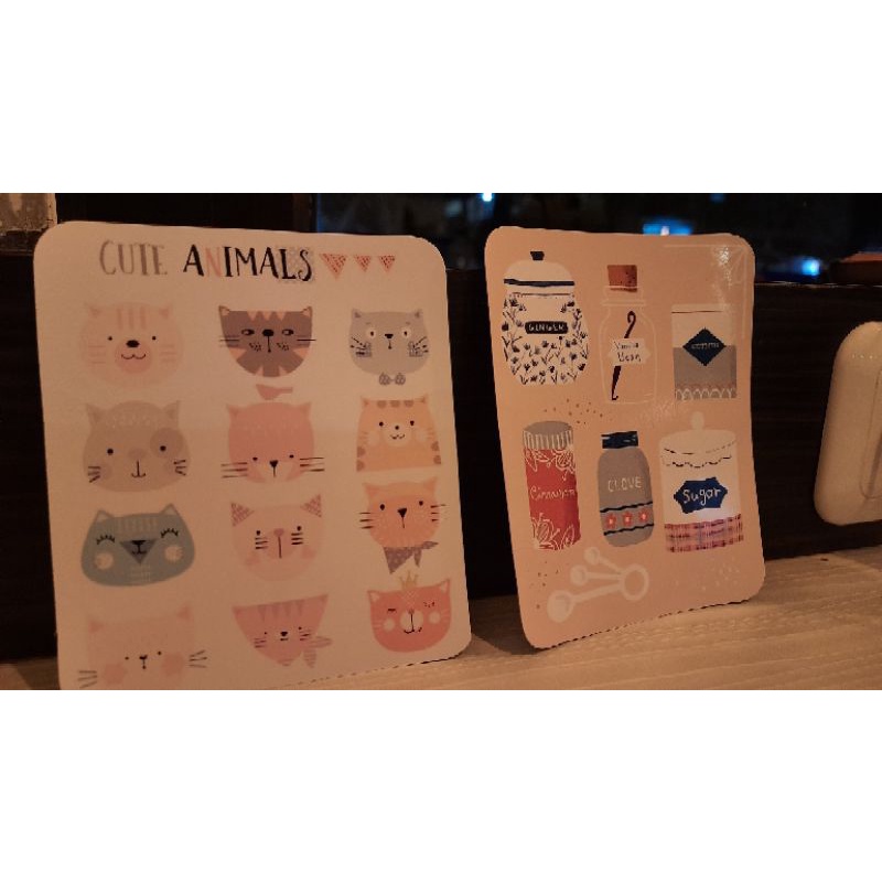 

stiker Jurnal Cute meow animal kawaiScrapbook Boju Handphone laptop