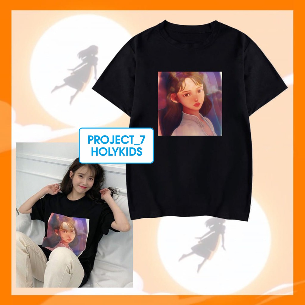 BAJU IU KAOS IU TSHIRT IU CHIBI EIGHT ANIME PORTRAIT / BAJU KPOP IU EIGHT