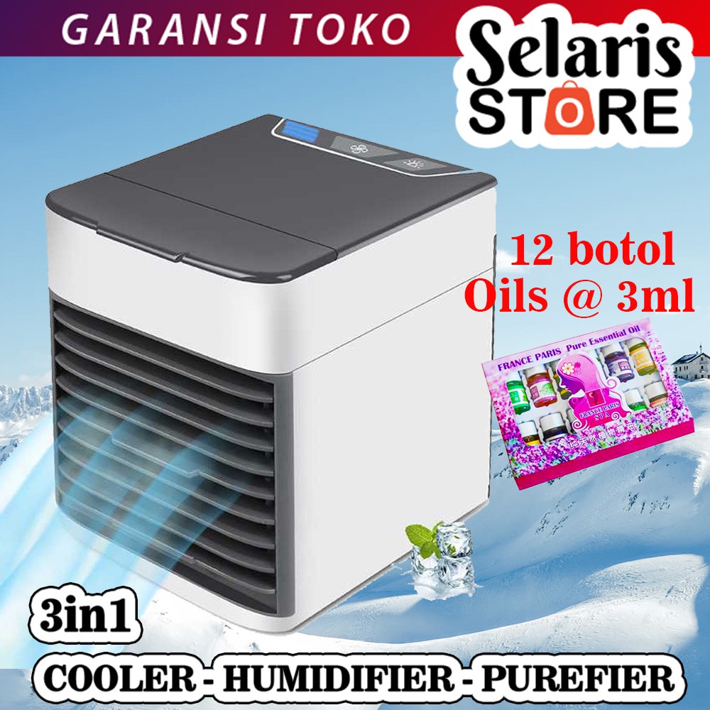 AC Mini Portable 3 in 1 Cooler Humidifier Purifier 7 Color LED Light K-F009 Selaris Store