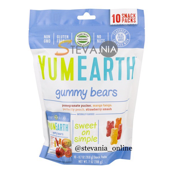 

Yum Earth Organic Gummy Bears 198gr