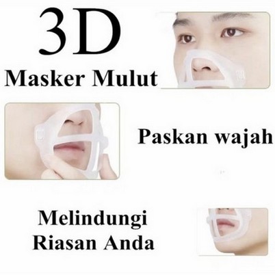 OS Penyangga MAsker 3D Mask Bracket SIlikon SIrkulasi Udara