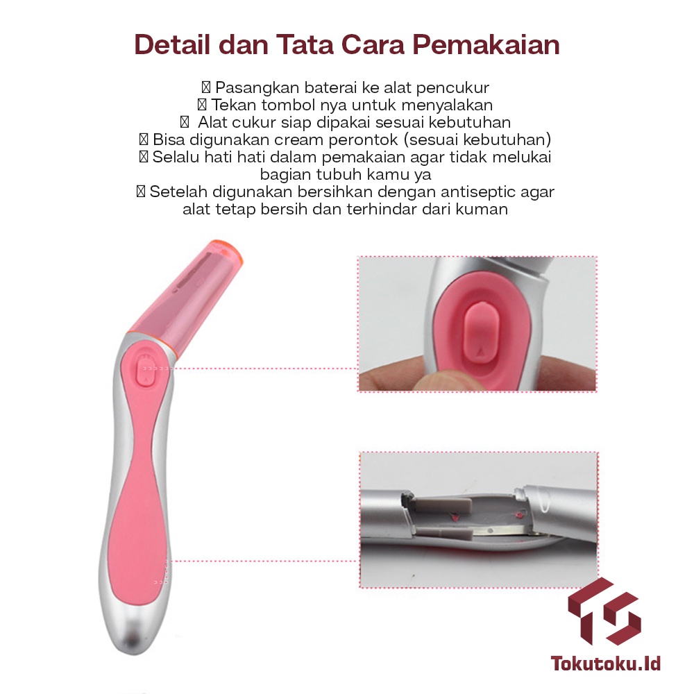 Alat Cukur Rambut Kemaluan Penghilang Bulu Rambut Pria Wanita Elektrik Bikini Hair Remover And Trimmer