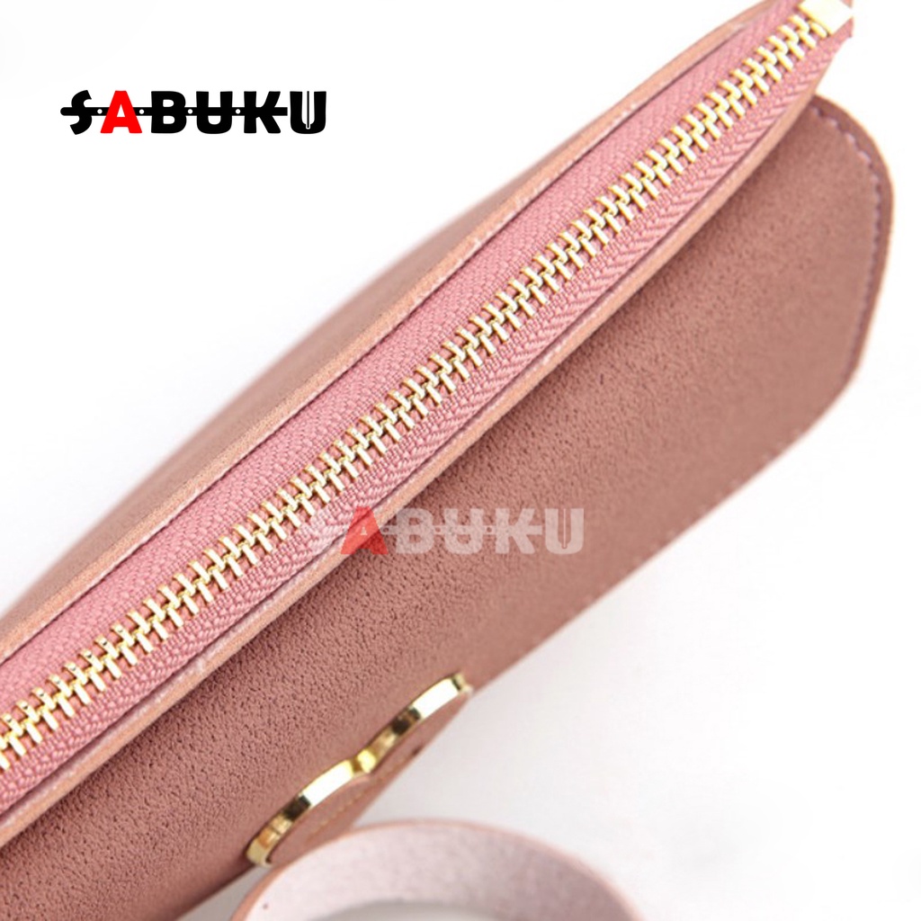 Dompet Wanita Elegan Dompet Panjang Fashion Korea Model Simple -083