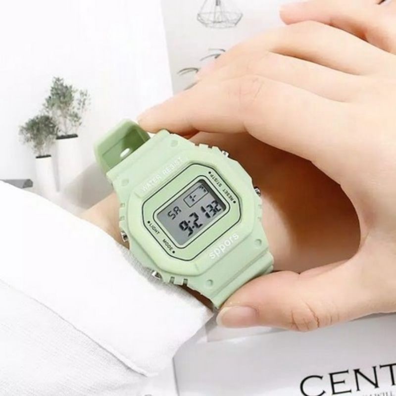 JAM TANGAN SPORT WANITA SPORT DIGITAL WATER PROFF