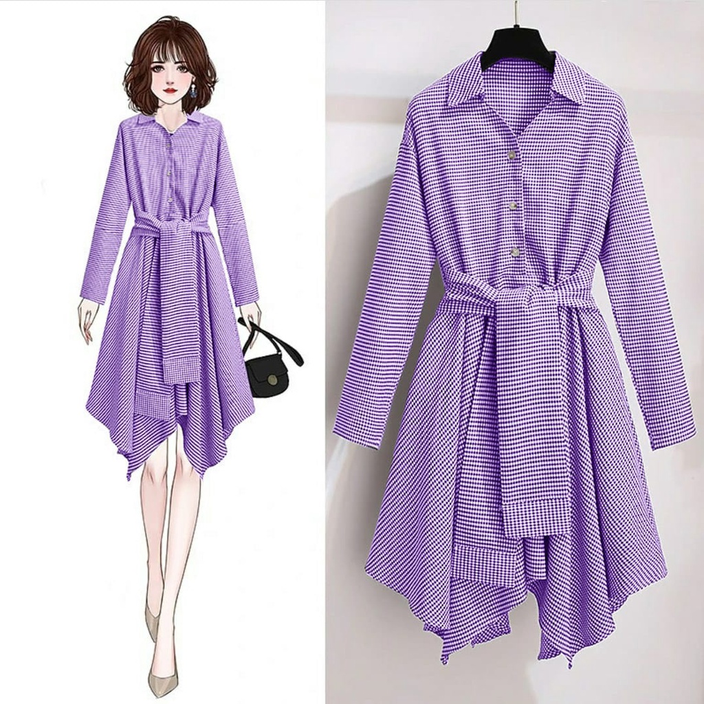 JYACOLECTION-DRESS WANITA TERBARU-DRESS CASUAL-DRESS WANITA MURAH-DRESS KEKINIAN-DRESS KOREA-GAUN NATAL