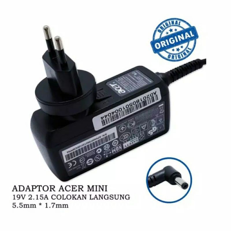 Charger Acer Aspire ONE 722 AO722 19V 2.15A Original